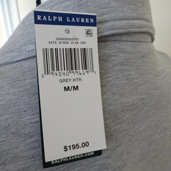 Ralph Lauren Zip Front Jacket Women's Size M Gray Knit Casual Moto Style - Picture 9 of 9